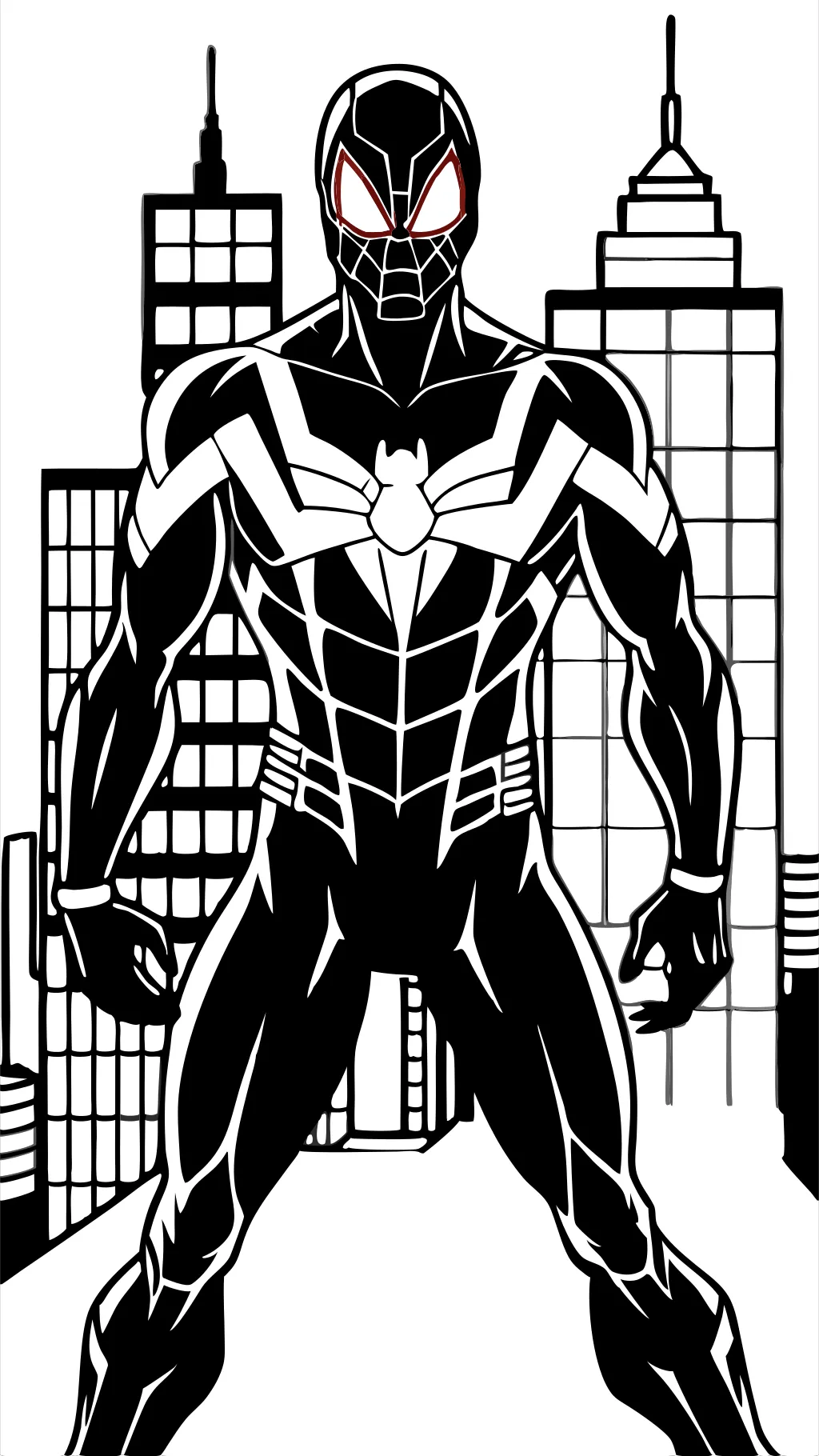 Spiderman 2099 Páginas para colorear